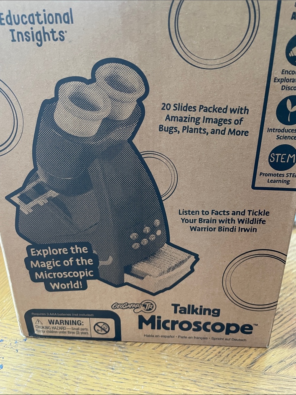 Educational Insights Talking Microscope with 20 Slides by GeoSafari Jr.